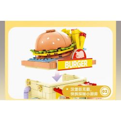 SEMBO 608072 KHU MA THUẬT TUYỆT VỜI CỦA LULU PIG CỬA HÀNG TRÁNG MIỆNG bộ đồ chơi xếp lắp ráp ghép mô hình 561 khối