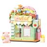 SEMBO 608074 KHU MA THUẬT TUYỆT VỜI CỦA LULU PIG CỬA HÀNG RAU CHAY bộ đồ chơi xếp lắp ráp ghép mô hình 519 khối