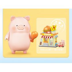 SEMBO 608075 KHU MA THUẬT TUYỆT VỜI CỦA LULU PIG CỬA HÀNG HOA bộ đồ chơi xếp lắp ráp ghép mô hình 564 khối