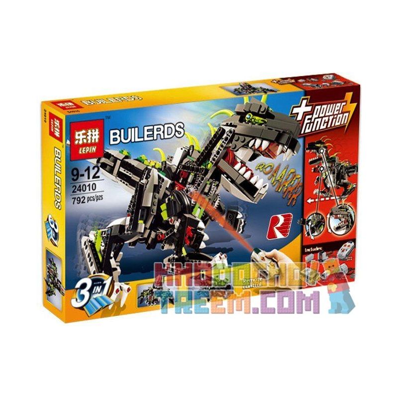 NOT Lego CREATOR 4958 Monster Dino Mechanical Dinosaur , LEPIN 24010 Xếp hình Quái Vật Khủng Long 792 khối điều khiển từ xa NOT Lego CREATOR 4958 Monster Dino Mechanical Dinosaur , LEPIN 24010 Xếp hình Quái Vật Khủng Long 792 khối điều khiển từ xa
