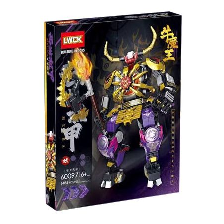 LWCK 60097 TÂY CƠ GIÁP NGƯU MA VƯƠNG VÀ BÌNH THIÊN ĐẠI THÁNH bộ đồ chơi xếp lắp ráp ghép mô hình 484 khối