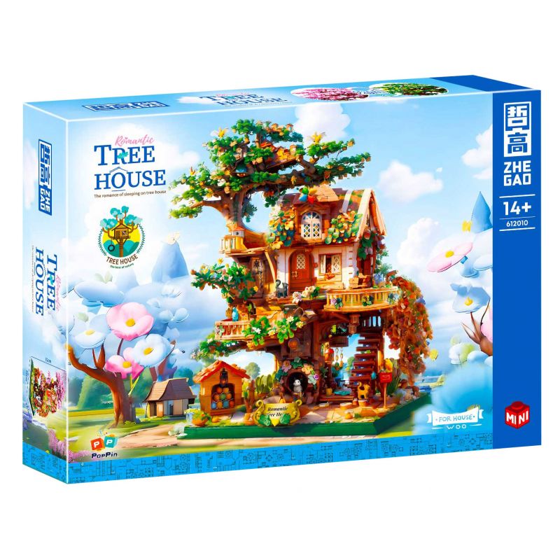 ZHEGAO 612010 non Lego NHÀ TRÊN CÂY bộ đồ chơi xếp lắp ráp ghép mô hình Creator TREEHOUSE Sáng Tạo 3196 khối