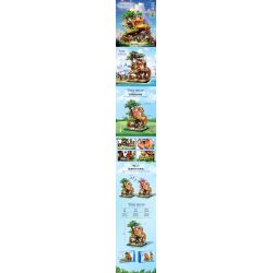 ZHEGAO 612010 NHÀ TRÊN CÂY bộ đồ chơi xếp lắp ráp ghép mô hình Creator TREEHOUSE Sáng Tạo 3196 khối ZHEGAO 612010 NHÀ TRÊN CÂY bộ đồ chơi xếp lắp ráp ghép mô hình Creator TREEHOUSE Sáng Tạo 3196 khối