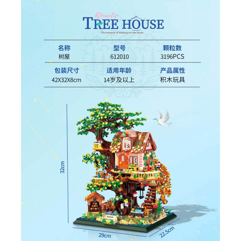 ZHEGAO 612010 NHÀ TRÊN CÂY bộ đồ chơi xếp lắp ráp ghép mô hình Creator TREEHOUSE Sáng Tạo 3196 khối ZHEGAO 612010 NHÀ TRÊN CÂY bộ đồ chơi xếp lắp ráp ghép mô hình Creator TREEHOUSE Sáng Tạo 3196 khối