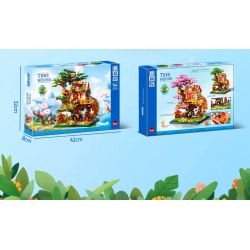 ZHEGAO 612010 NHÀ TRÊN CÂY bộ đồ chơi xếp lắp ráp ghép mô hình Creator TREEHOUSE Sáng Tạo 3196 khối ZHEGAO 612010 NHÀ TRÊN CÂY bộ đồ chơi xếp lắp ráp ghép mô hình Creator TREEHOUSE Sáng Tạo 3196 khối