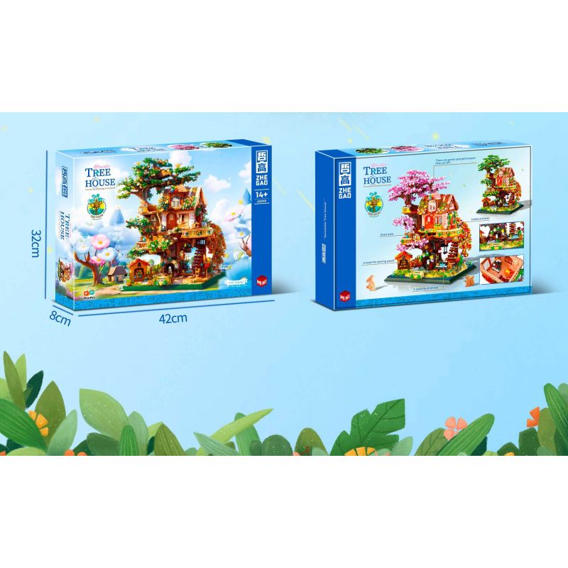 ZHEGAO 612010 NHÀ TRÊN CÂY bộ đồ chơi xếp lắp ráp ghép mô hình Creator TREEHOUSE Sáng Tạo 3196 khối ZHEGAO 612010 NHÀ TRÊN CÂY bộ đồ chơi xếp lắp ráp ghép mô hình Creator TREEHOUSE Sáng Tạo 3196 khối