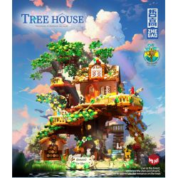 ZHEGAO 612010 NHÀ TRÊN CÂY bộ đồ chơi xếp lắp ráp ghép mô hình Creator TREEHOUSE Sáng Tạo 3196 khối ZHEGAO 612010 NHÀ TRÊN CÂY bộ đồ chơi xếp lắp ráp ghép mô hình Creator TREEHOUSE Sáng Tạo 3196 khối
