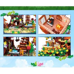 ZHEGAO 612010 NHÀ TRÊN CÂY bộ đồ chơi xếp lắp ráp ghép mô hình Creator TREEHOUSE Sáng Tạo 3196 khối ZHEGAO 612010 NHÀ TRÊN CÂY bộ đồ chơi xếp lắp ráp ghép mô hình Creator TREEHOUSE Sáng Tạo 3196 khối