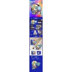 ZHEGAO HT1009 1009 TÀU CON THOI GIỮA CÁC VÌ SAO QUẢ BÓNG BAY bộ đồ chơi xếp lắp ráp ghép mô hình INTERSTELLAR TRAVEL FLYING SAUCER