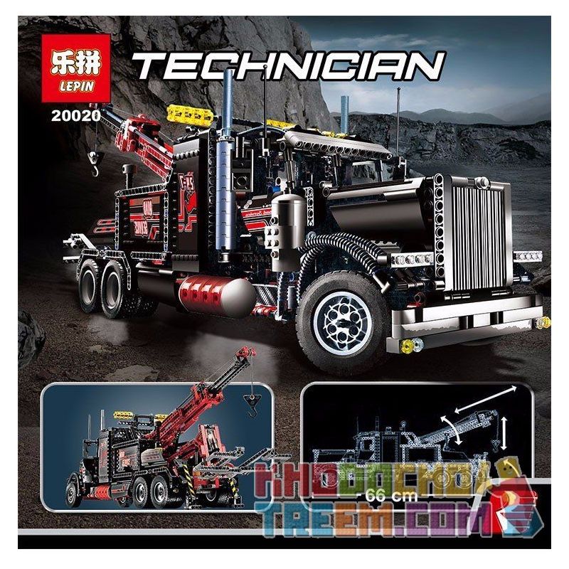 NOT Lego TECHNIC 8285 Tow Truck, LEPIN 20020 Xếp hình Xe