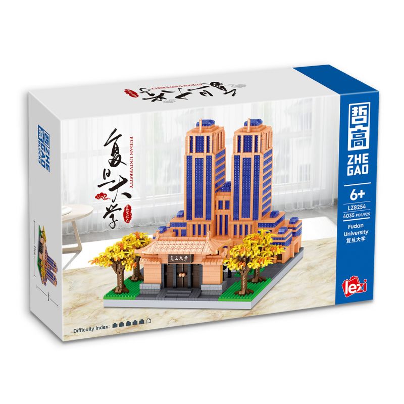 ZHEGAO LZ8254 8254 non Lego ĐẠI HỌC PHỤC ĐÁN bộ đồ chơi xếp lắp ráp ghép mô hình Creator Sáng Tạo 4035 khối