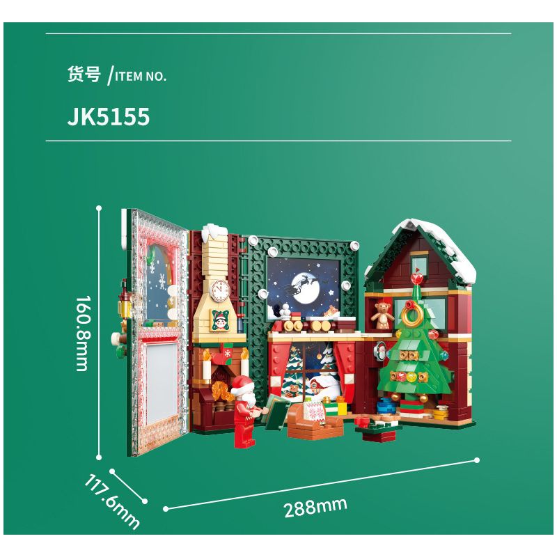 JAKI JK5155 5155 ĐÊM GIÁNG SINH TUYỆT VỜI bộ đồ chơi xếp lắp ráp ghép mô hình Creator AMAZING CHRISTMAS NIGHT Sáng Tạo