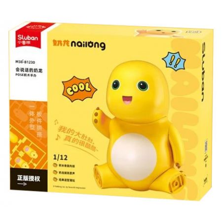SLUBAN M38-B1230 B1230 1230 M38B1230 38-B1230 HÌNH TƯỢNG RỒNG SỮA BIẾT NÓI tỷ lệ 1:12 bộ đồ chơi xếp lắp ráp ghép mô hình