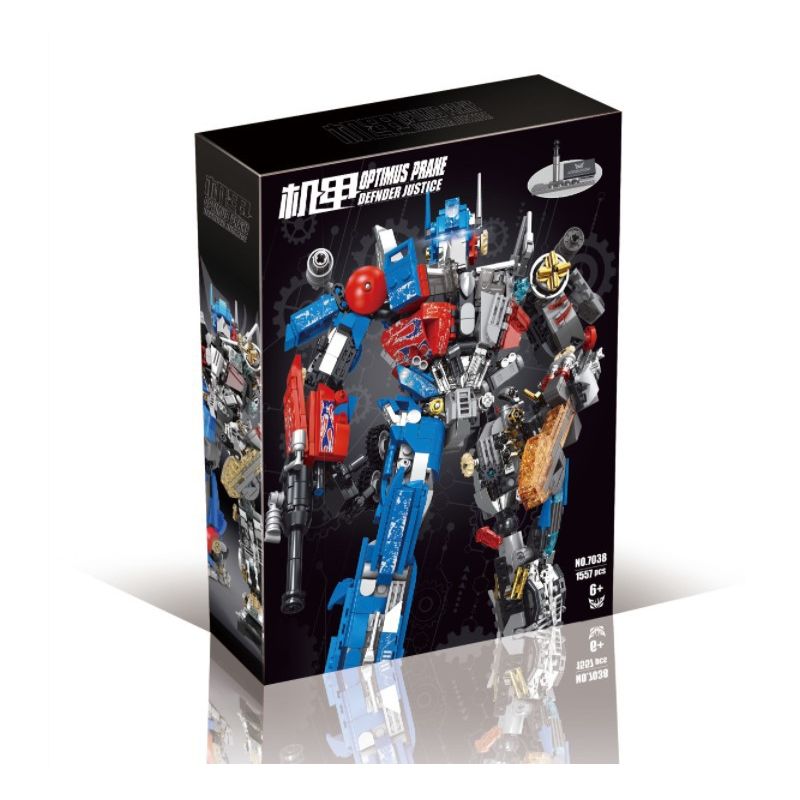 LW 7038 non  MECHA OPTIMUS PRANE bộ đồ chơi xếp lắp ráp ghép mô hình Movie & Game DEFNDER JUSTICE Phim Và Trò Chơi 1557 khối