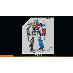 LW 7038 non  MECHA OPTIMUS PRANE bộ đồ chơi xếp lắp ráp ghép mô hình Movie & Game DEFNDER JUSTICE Phim Và Trò Chơi 1557 khối