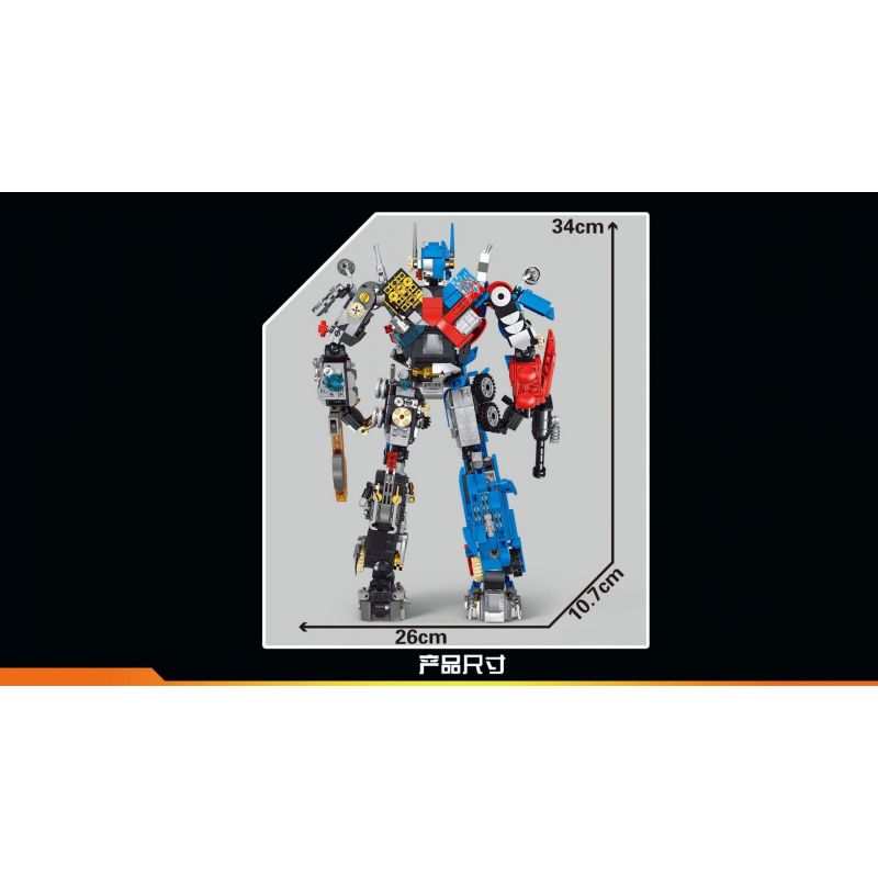 LW 7038 non  MECHA OPTIMUS PRANE bộ đồ chơi xếp lắp ráp ghép mô hình Movie & Game DEFNDER JUSTICE Phim Và Trò Chơi 1557 khối