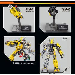 LW 7037 non  MECHA BUMBLEBEE bộ đồ chơi xếp lắp ráp ghép mô hình Movie & Game DEFNDER JUSTICE Phim Và Trò Chơi 1586 khối