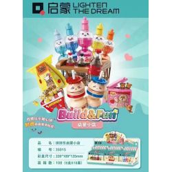 Enlighten 35015 Qman 35015 non  CỬA HÀNG GIÁC NGỘ PINPINLE 6 KIỂU VỚI NHÃN DÁN BIỂU TƯỢNG CẢM XÚC bộ đồ chơi xếp lắp ráp ghép mô hình Creator Sáng Tạo