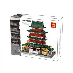 WANGE 7212 non  TENGWANG PAVILION NAM XƯƠNG GIANG TÂY bộ đồ chơi xếp lắp ráp ghép mô hình Architecture PAVILION OF PRINCE TENG、TENGWANG Công Trình Kiến Trúc 2798 khối