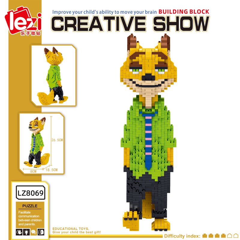 LEZI LN8069 8069 non  BIỆT DANH bộ đồ chơi xếp lắp ráp ghép mô hình Movie & Game Phim Và Trò Chơi 1841 khối