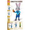 LEZI LN8068 8068 non  JUDY bộ đồ chơi xếp lắp ráp ghép mô hình Movie & Game Phim Và Trò Chơi 1463 khối