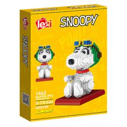 LEZI LN8105 8105 non  THÍ ĐIỂM RÌNH MÒ bộ đồ chơi xếp lắp ráp ghép mô hình Movie & Game SNOOPY Phim Và Trò Chơi 1463 khối