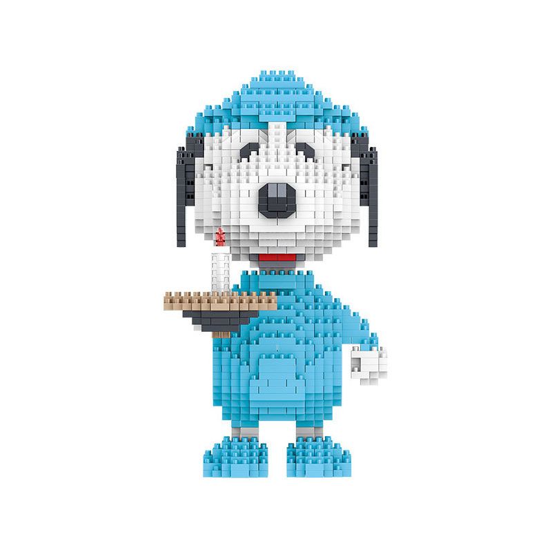 LEZI LN8104 8104 non  ĐỒ NGỦ SNOOPY bộ đồ chơi xếp lắp ráp ghép mô hình Movie & Game Phim Và Trò Chơi 1511 khối