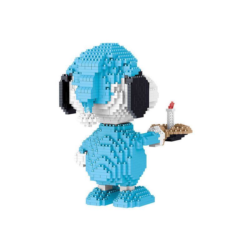 LEZI LN8104 8104 non  ĐỒ NGỦ SNOOPY bộ đồ chơi xếp lắp ráp ghép mô hình Movie & Game Phim Và Trò Chơi 1511 khối