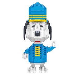 LEZI LN8103 8103 non  RÌNH MÒ bộ đồ chơi xếp lắp ráp ghép mô hình Movie & Game SNOOPY Phim Và Trò Chơi 1473 khối