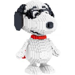 LEZI LN8100 8100 non  RÌNH MÒ bộ đồ chơi xếp lắp ráp ghép mô hình Movie & Game SNOOPY Phim Và Trò Chơi 1378 khối