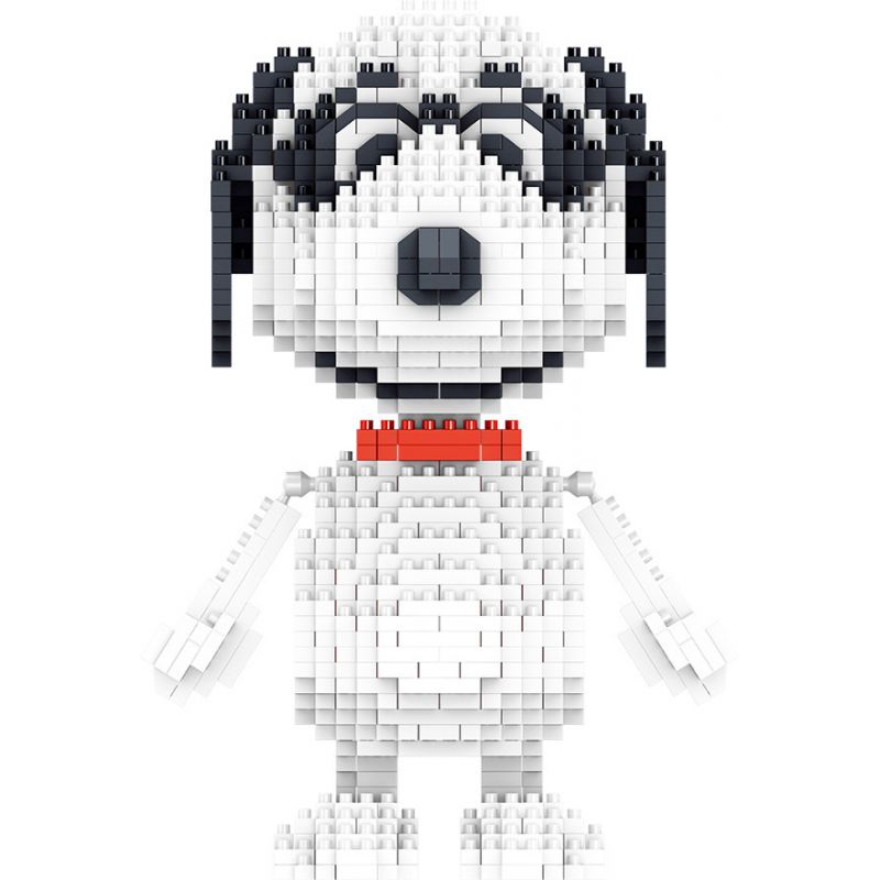 LEZI LN8100 8100 non  RÌNH MÒ bộ đồ chơi xếp lắp ráp ghép mô hình Movie & Game SNOOPY Phim Và Trò Chơi 1378 khối