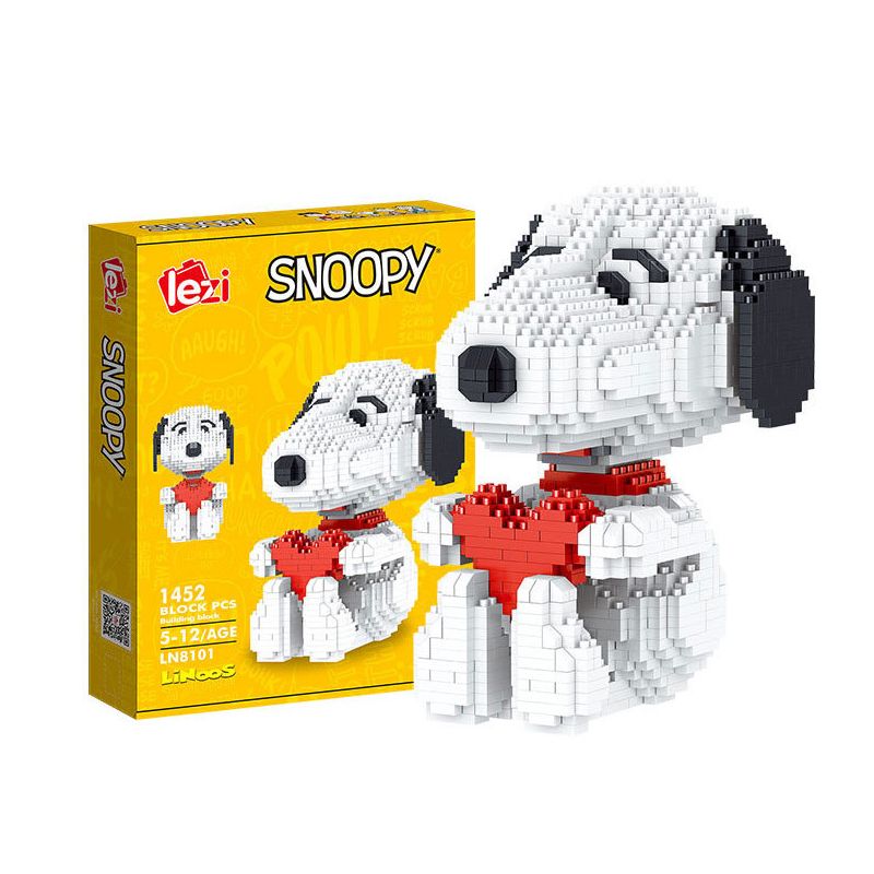 LEZI LN8101 8101 non Lego RÌNH MÒ bộ đồ chơi xếp lắp ráp ghép mô hình Movie & Game SNOOPY Phim Và Trò Chơi 1452 khối