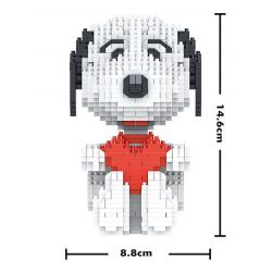 LEZI LN8101 8101 non  RÌNH MÒ bộ đồ chơi xếp lắp ráp ghép mô hình Movie & Game SNOOPY Phim Và Trò Chơi 1452 khối