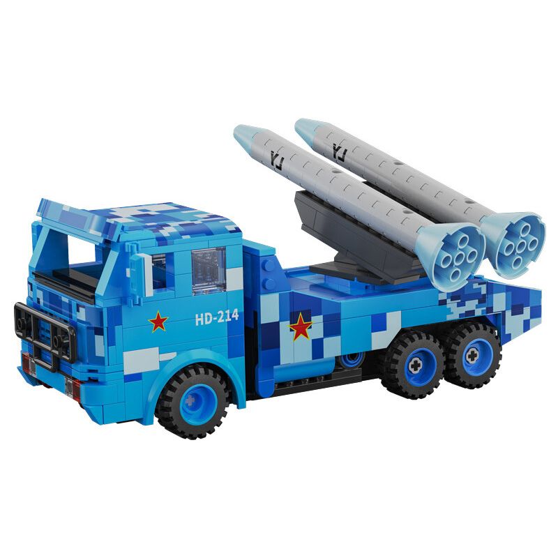 CADA DOUBLEE C56012 56012 non  XE TÊN LỬA ĐẠI BÀNG bộ đồ chơi xếp lắp ráp ghép mô hình Military Army Quân Sự Bộ Đội 369 khối