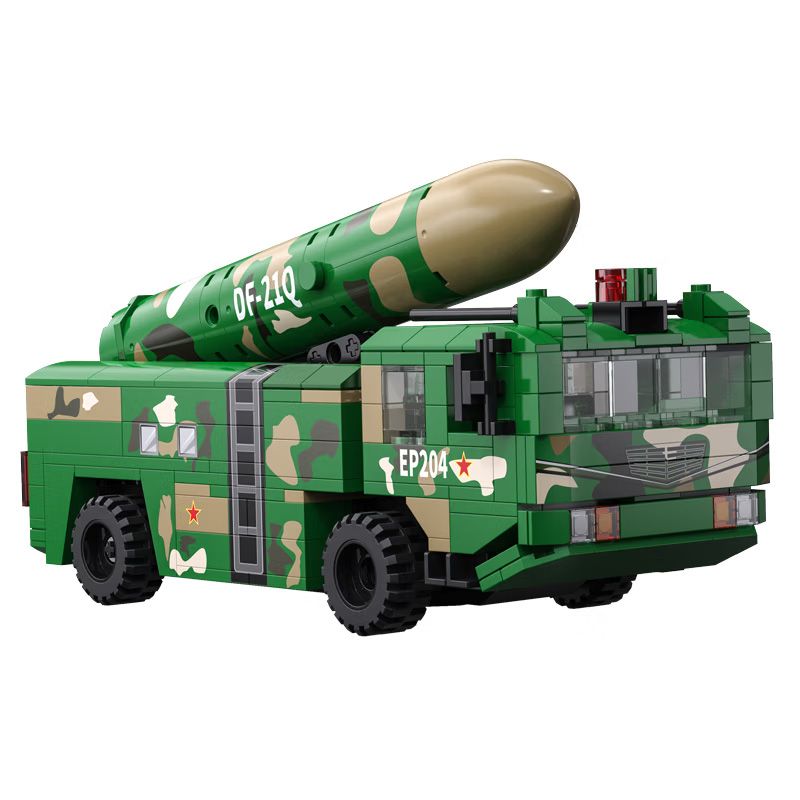 CADA DOUBLEE C56011 56011 non Lego XE TÊN LỬA DONGFENG bộ đồ chơi xếp lắp ráp ghép mô hình Military Army Quân Sự Bộ Đội 354 khối