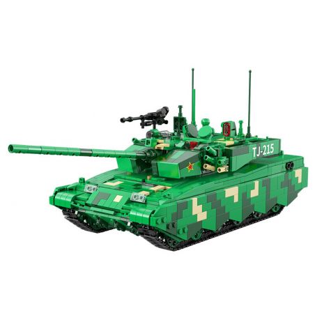 CADA DOUBLEE C82001 82001 non  XE TĂNG CHIẾN ĐẤU CHỦ LỰC 99A tỷ lệ 1:25 bộ đồ chơi xếp lắp ráp ghép mô hình Military Army TYPE 99A MAIN BATTLE TANK Quân Sự Bộ Đội 1707 khối
