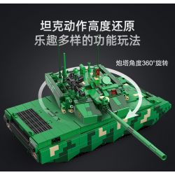 CADA DOUBLEE C82001 82001 non  XE TĂNG CHIẾN ĐẤU CHỦ LỰC 99A tỷ lệ 1:25 bộ đồ chơi xếp lắp ráp ghép mô hình Military Army TYPE 99A MAIN BATTLE TANK Quân Sự Bộ Đội 1707 khối