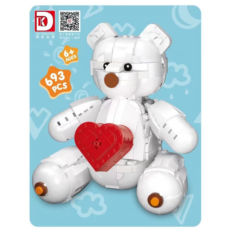 DK 5005 non Lego NÚI LỬA LỚN bộ đồ chơi xếp lắp ráp ghép mô hình BEAR 693 khối