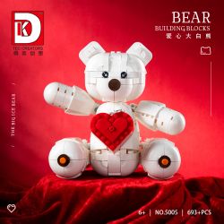 DK 5005 non  NÚI LỬA LỚN bộ đồ chơi xếp lắp ráp ghép mô hình BEAR 693 khối