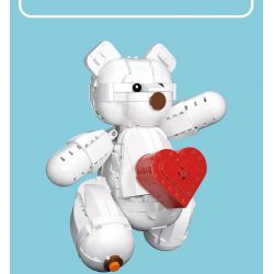 DK 5005 non  NÚI LỬA LỚN bộ đồ chơi xếp lắp ráp ghép mô hình BEAR 693 khối