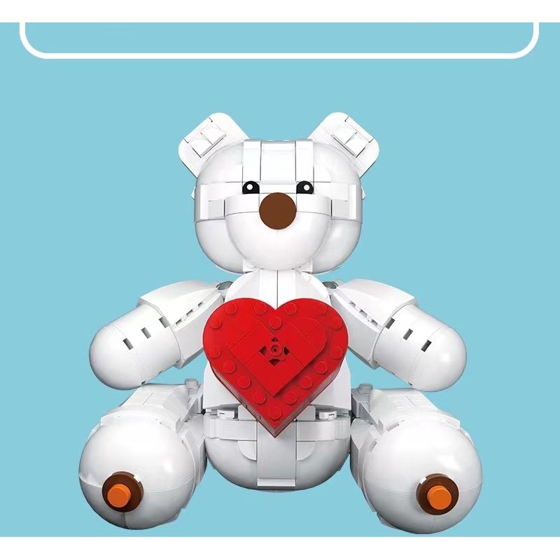 DK 5005 non  NÚI LỬA LỚN bộ đồ chơi xếp lắp ráp ghép mô hình BEAR 693 khối