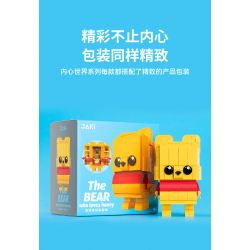 JAKI JK2155 2155 non  GẤU NGỌT NGÀO YÊU MẬT ONG bộ đồ chơi xếp lắp ráp ghép mô hình THE BEAR WHO LOVES BEES 355 khối