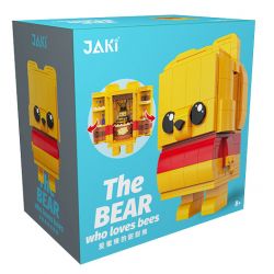 JAKI JK2155 2155 non  GẤU NGỌT NGÀO YÊU MẬT ONG bộ đồ chơi xếp lắp ráp ghép mô hình THE BEAR WHO LOVES BEES 355 khối