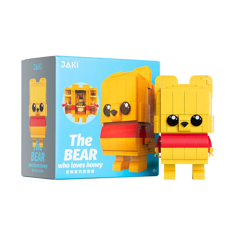 JAKI JK2155 2155 non  GẤU NGỌT NGÀO YÊU MẬT ONG bộ đồ chơi xếp lắp ráp ghép mô hình THE BEAR WHO LOVES BEES 355 khối