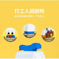 JAKI JK2153 2153 non  VỊT BUỒN NGỦ TẠI NƠI LÀM VIỆC bộ đồ chơi xếp lắp ráp ghép mô hình THE DUCK IN A DAYDREAM 412 khối