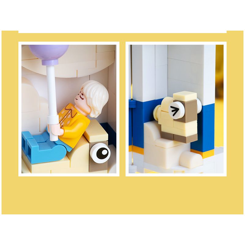 JAKI JK2153 2153 non  VỊT BUỒN NGỦ TẠI NƠI LÀM VIỆC bộ đồ chơi xếp lắp ráp ghép mô hình THE DUCK IN A DAYDREAM 412 khối