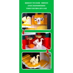 JAKI JK2151 2151 non  SHYMOUSE YÊU MÈO bộ đồ chơi xếp lắp ráp ghép mô hình THE MOUSE WHO LOVES CATS