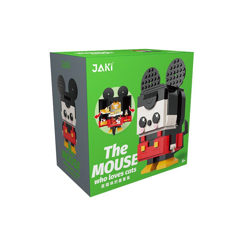 JAKI JK2151 2151 non  SHYMOUSE YÊU MÈO bộ đồ chơi xếp lắp ráp ghép mô hình THE MOUSE WHO LOVES CATS