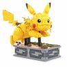 MEGA BLOKS HGC23 non  PIKACHU NĂNG ĐỘNG bộ đồ chơi xếp lắp ráp ghép mô hình Pokémon POKEMON MOTION PIKACHU 1095 khối