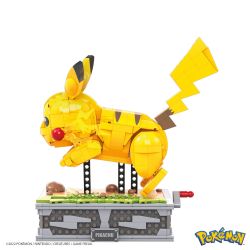 MEGA BLOKS HGC23 non  PIKACHU NĂNG ĐỘNG bộ đồ chơi xếp lắp ráp ghép mô hình Pokémon POKEMON MOTION PIKACHU 1095 khối
